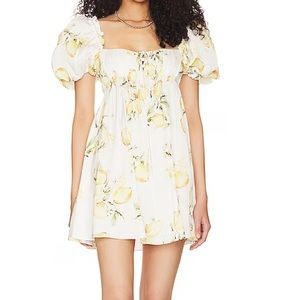 FOR LOVE & LEMONS Lemon Mini Dress